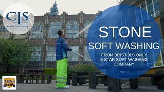 Soft washing of stone by CIS Roof & Exterior Cleaning screenshot 3