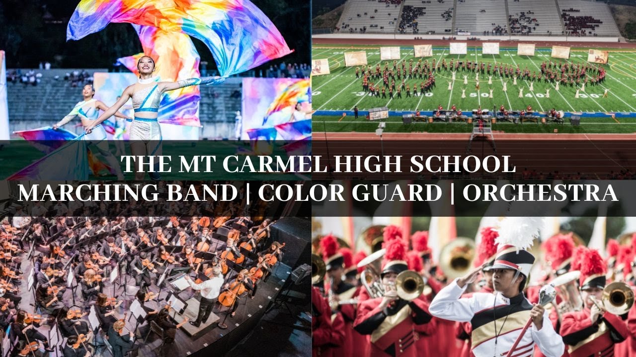 Mt Carmel HS Marching Band Color Guard Orchestra 2023 YouTube