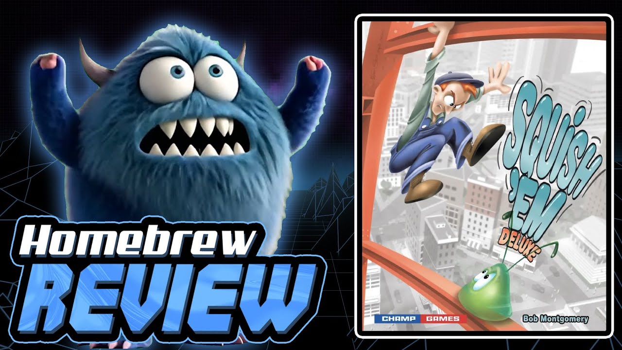 Squish 'Em Deluxe for Atari 2600 - Homebrew Game Review - YouTube