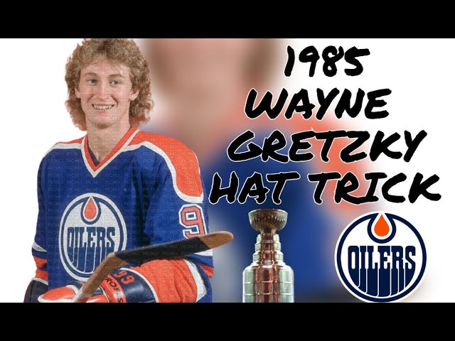 1983 Edmonton Oilers Program Wayne Gretzky Hat Trick 40th Goal Hockey NHL  VTG