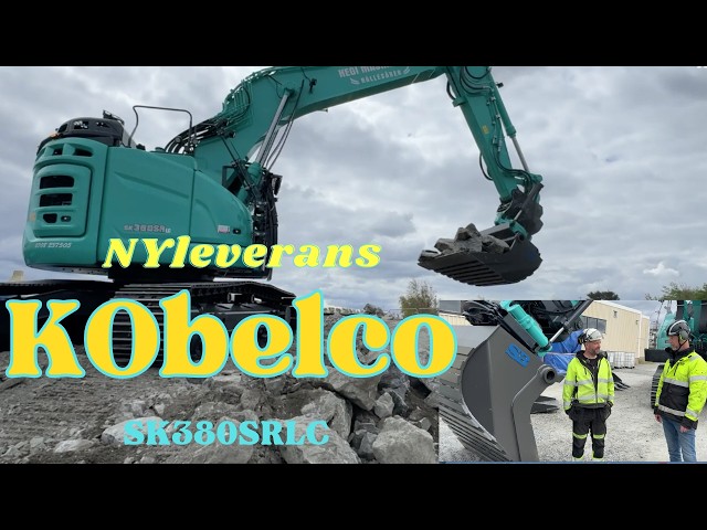 Vi hängde på KH maskin ut i skärgården i Göteborg med en ny Kobelco SK380SrLC.