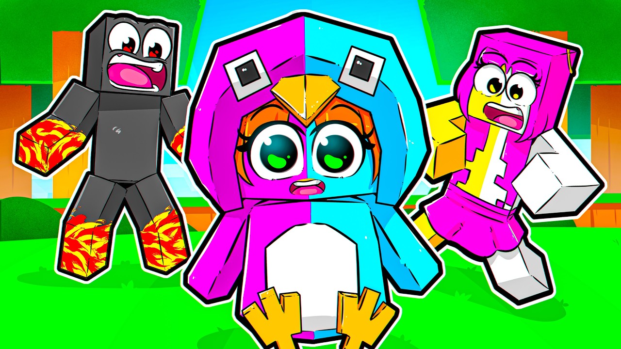 SOBREVIVENDO como PINGUIM GUGU GAGA no minecraft