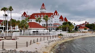 Disney&#39;s Grand Floridian Resort 2023 Walkthrough w/ Rain in 4K | Walt Disney World Florida May 2023