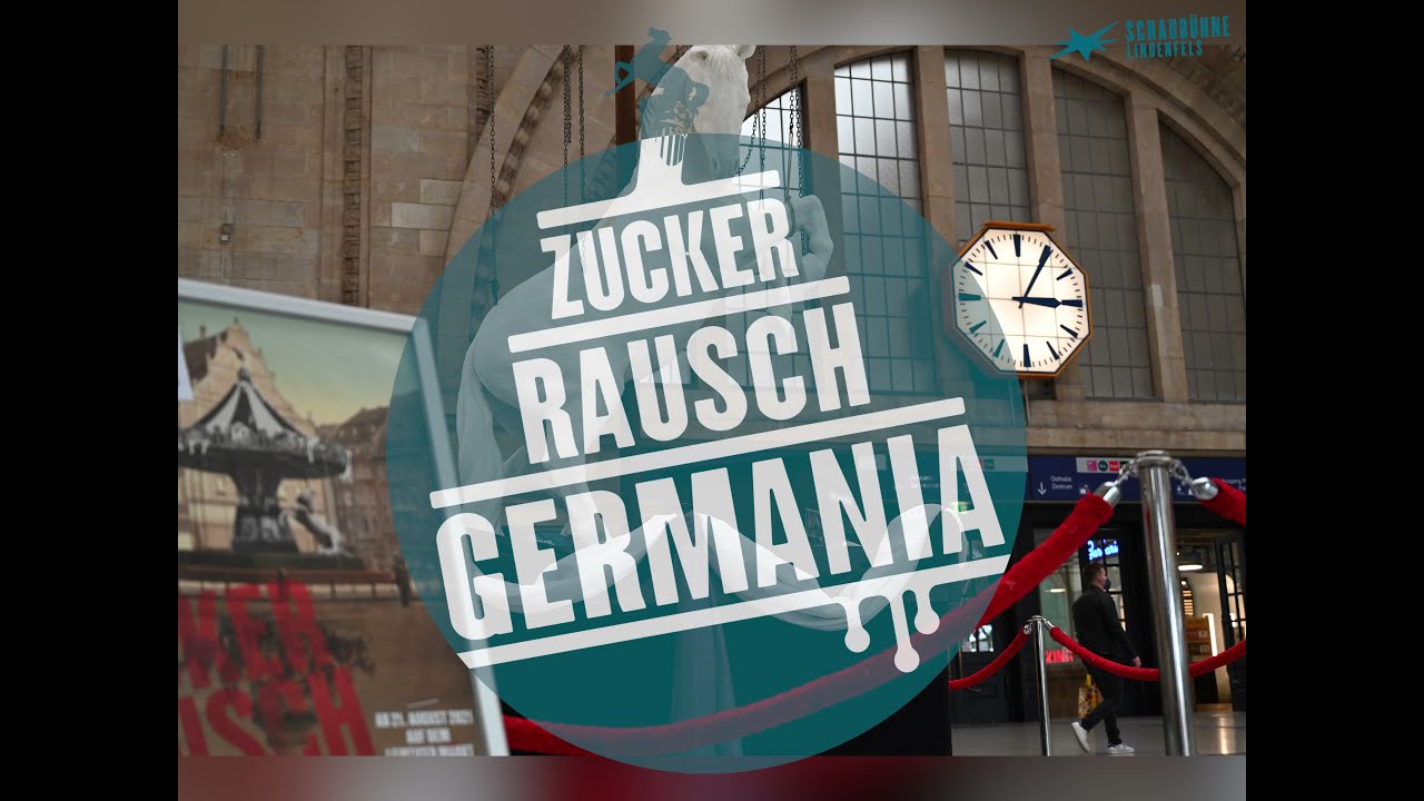 Pferd aus Zucker auf dem Leipziger Hauptbahnhof