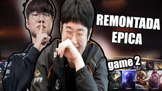 FAKER vs ZEUS ¿REMONTADA EPICA? - T1 VS HLE GAME 2 LCK 2025 en ESPAÑOL