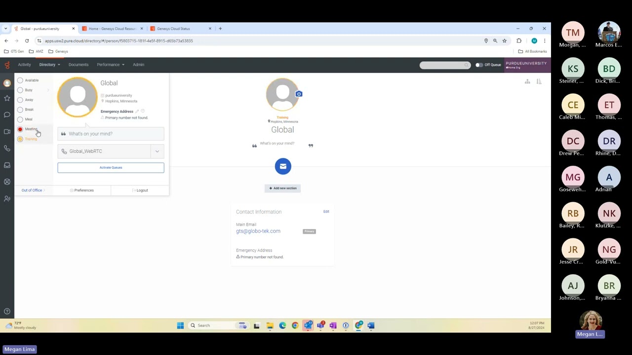 Purdue   Genesys Cloud Agent TTT 20240827 120107 Meeting Recording