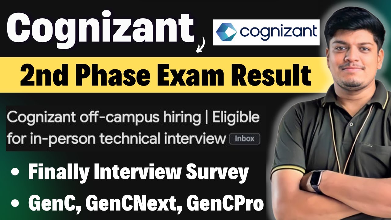 Cognizant Exam Result Declared Cognizant Interview Survey Mail Cognizant exam result declared cognizant interview survey mail