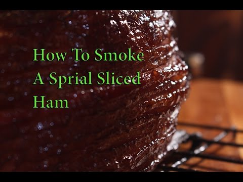 How To smoke a sprial sliced ham