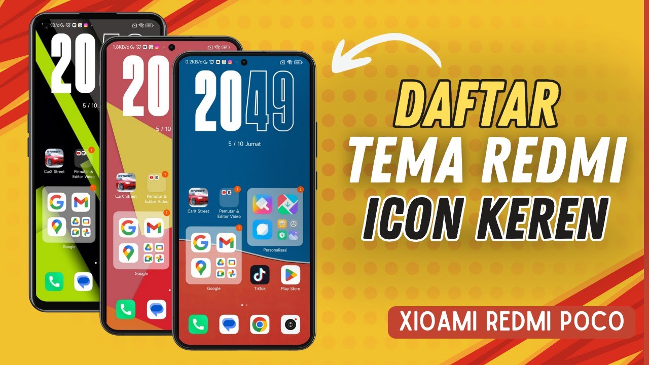Daftar 9 Tema Redmi Dengan Icon Keren | Ada yang mirip iphone banget ...