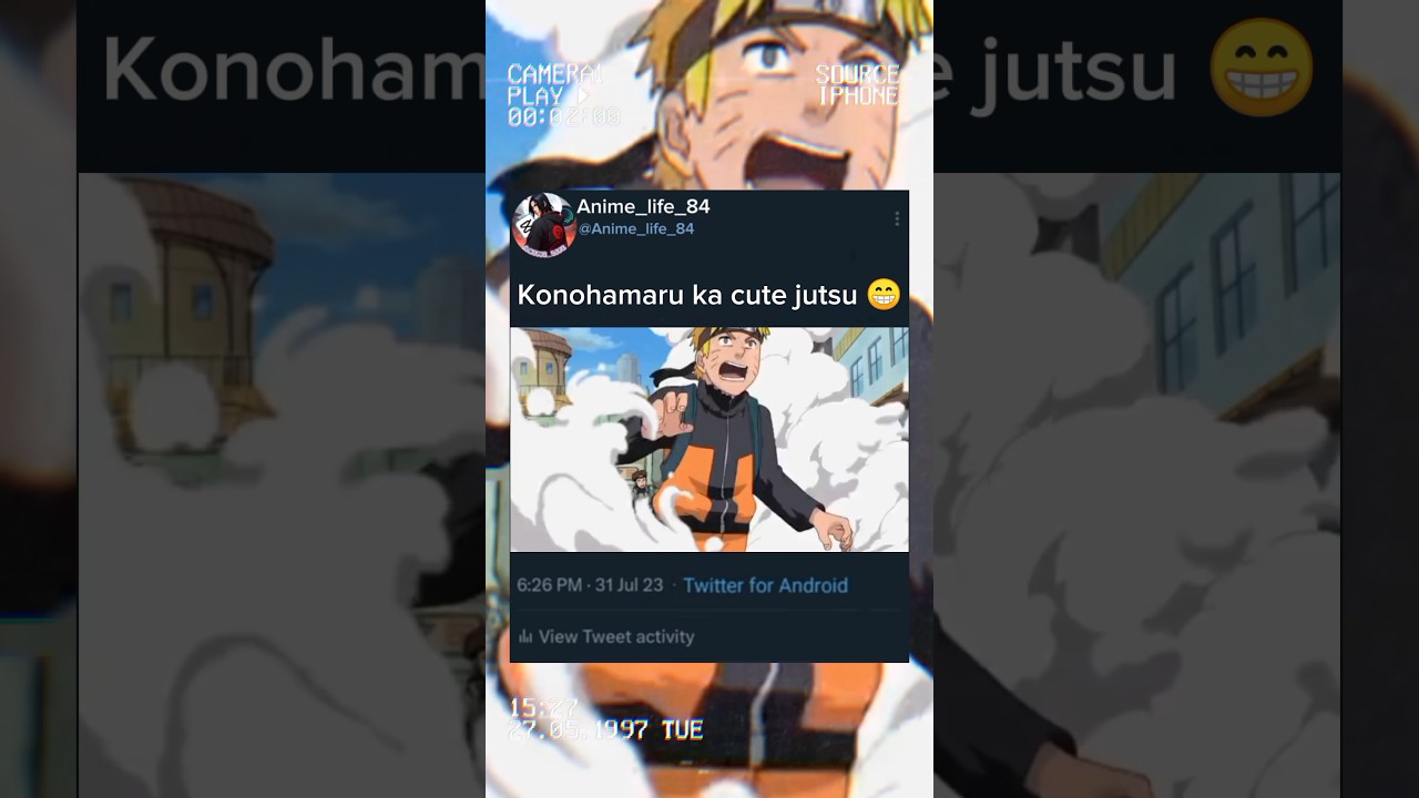 Konohamaru be like cute jutsu 😁😂
