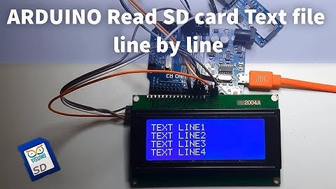 How to Read SD Card Text File Line by Line using Arduino