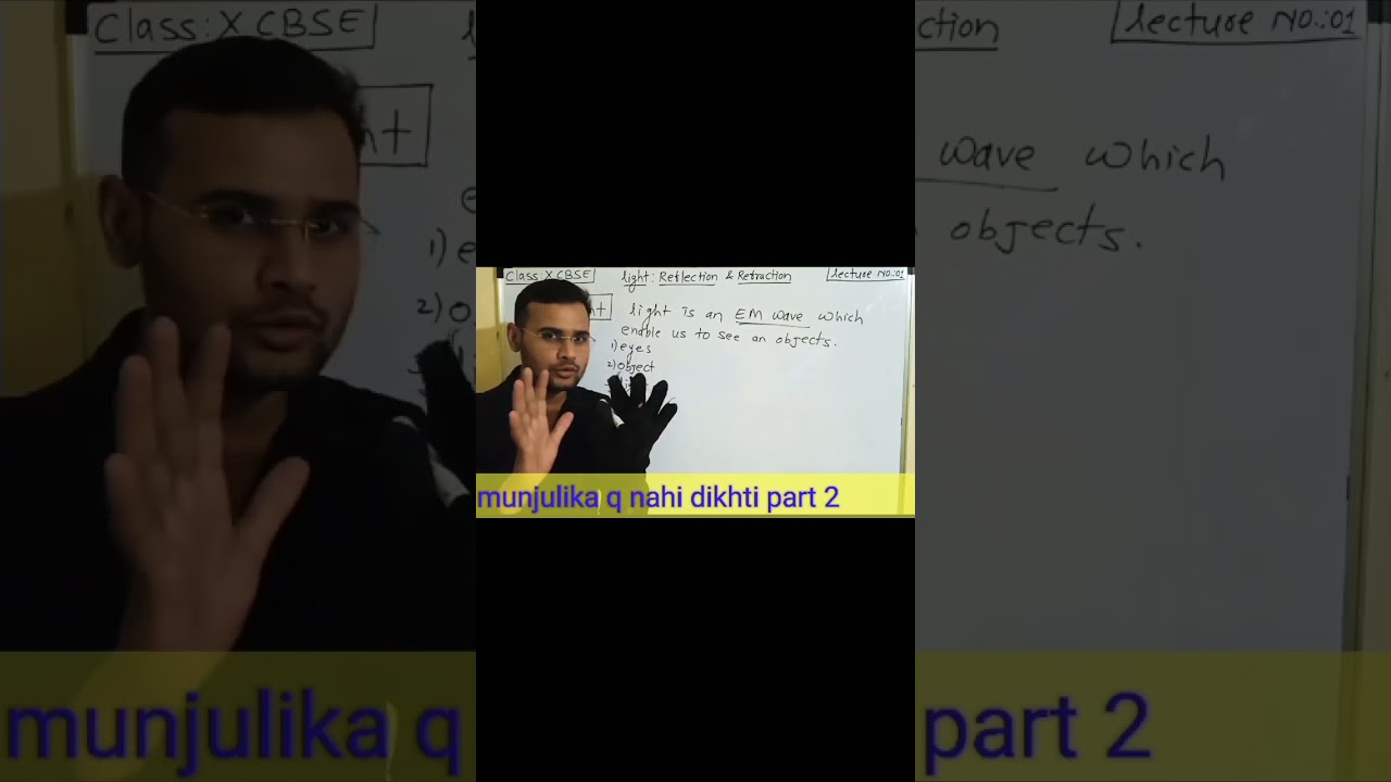 Munjulika Q nahi dikhti part 2!! reflection of light! 