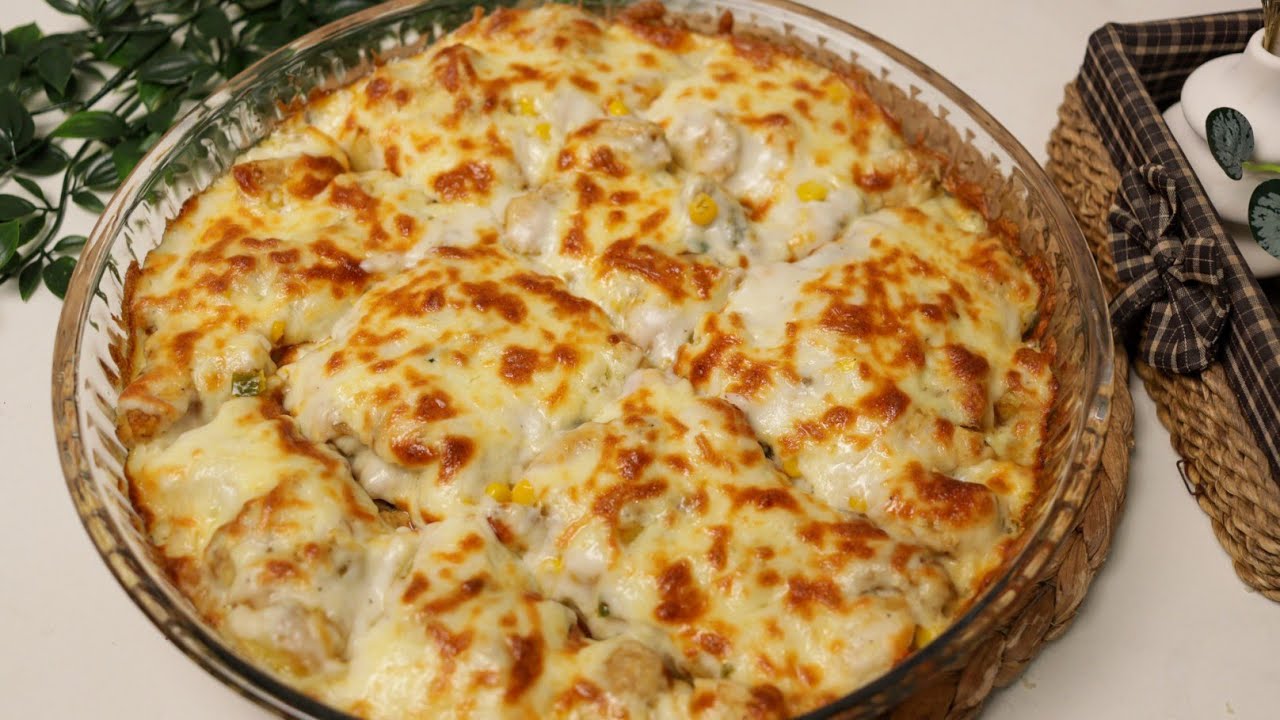 الذ وجبة عائلية صينيه بطاطا بالبشاميل سهله وسريعه التحضير 🔥