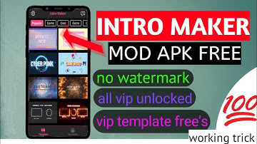 Intro Maker Latest Pro Mod Apk | Latest Version 4.5.3 | No Watermark, Unlock All Templets🔥⚡⚡