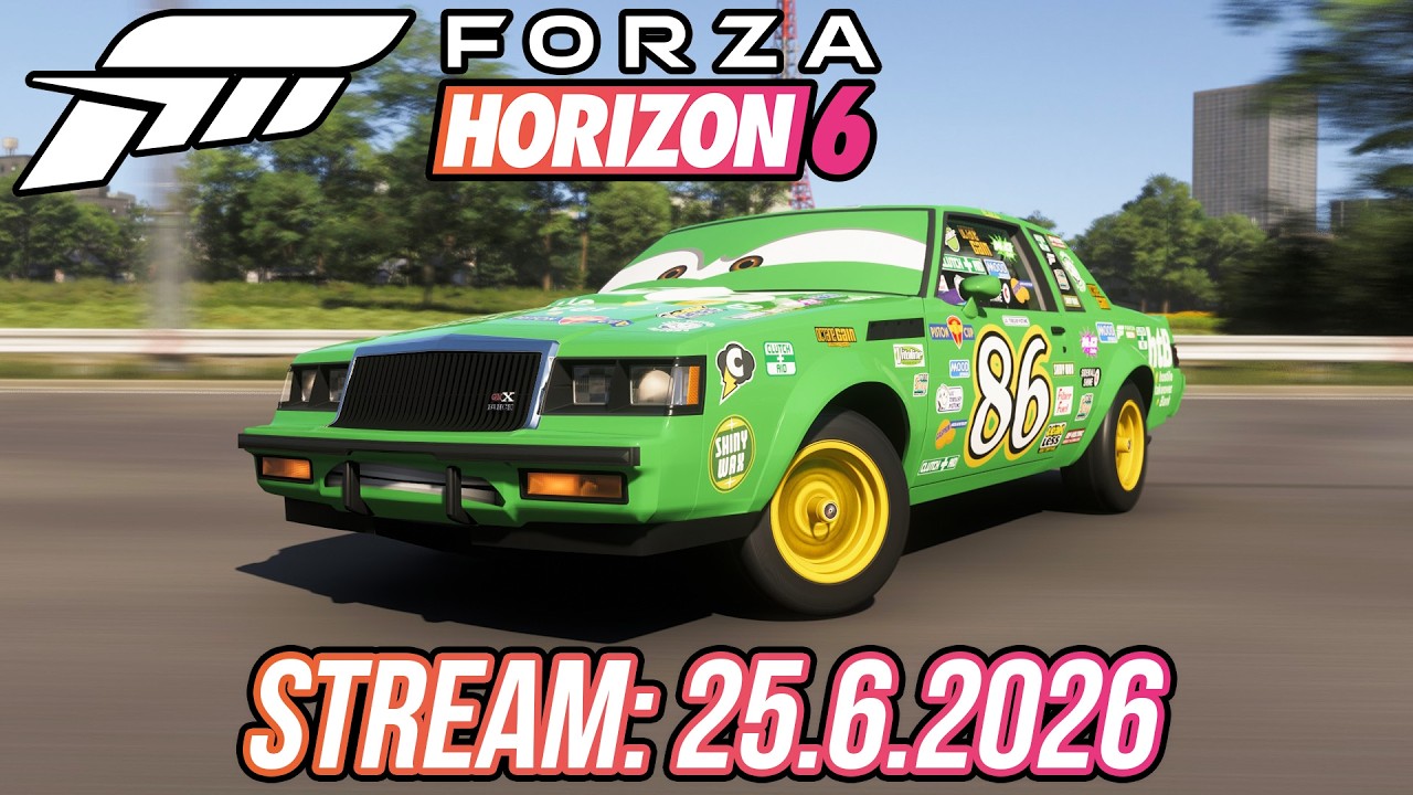 🔴 STREAM: FORZA HORIZON 6: Co si pro n&aacute;s připravil dal&scaron;&iacute; Festivalov&yacute; seznam? | 25.6.2026