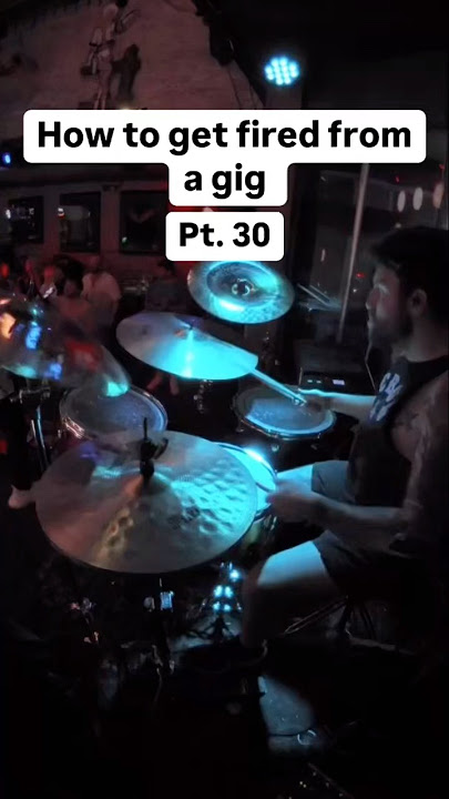 How to get fired from a gig Pt. 30 #drums #drummer #live #rock #band #fail #prank ￼