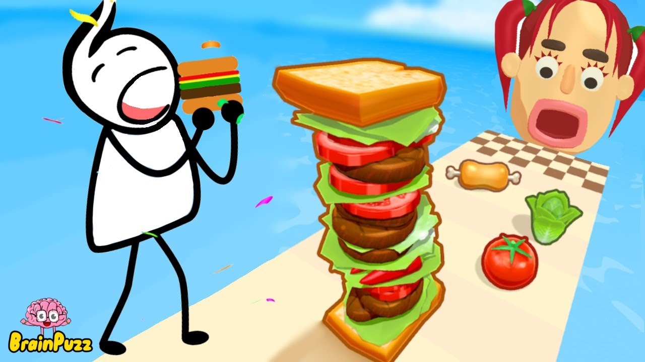 Sandwich Runner | Help Me : Tricky Story - All Levels Gameplay | Satisfying Mobile Video Games