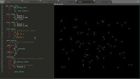 Multilayer 50Hz Starfield with Basic ECS Engine [ CPCtelera 1.5 / Amstrad CPC ]