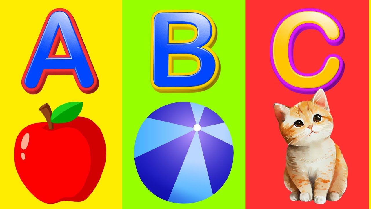 A For Apple B For Ball I Abcd Song I Abcd Rhymes I Abc Song Nursery ...
