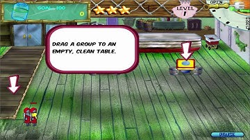 SpongeBob SquarePants Diner Dash - Level #1 - Krusty Krab I