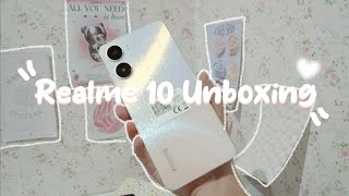 unboxing my new phone | Realme 10 | aesthetic unboxing