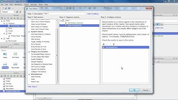 Masters Interactions using Raised Events - Axure