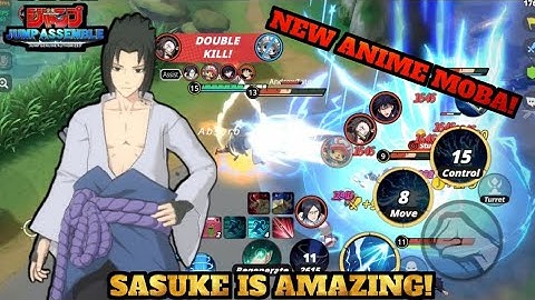 Sasuke as Jungler is AMAZING! JUMP ASSEMBLE - NEW ANIME MOBA