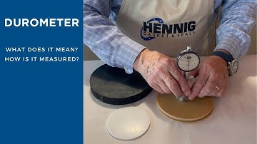 Shore Durometer measuring the hardness of gasket material.