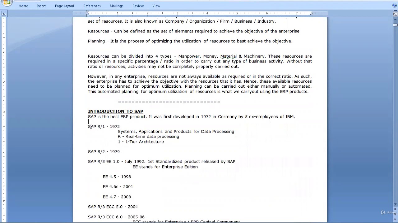 1 SAP Master data Introduction Part 1 - YouTube