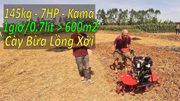 Xới sâu tơi đất cứng bằng máy xới đất Kachita 178 tại Bắc Giang