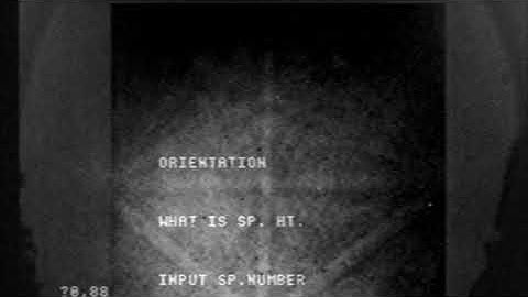 Early Semi-Automated EBSD measurement