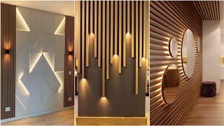 100 Modern Living Room Wall Decorating Ideas 2024 Home Interior Design| Wooden Wall Cladding P8