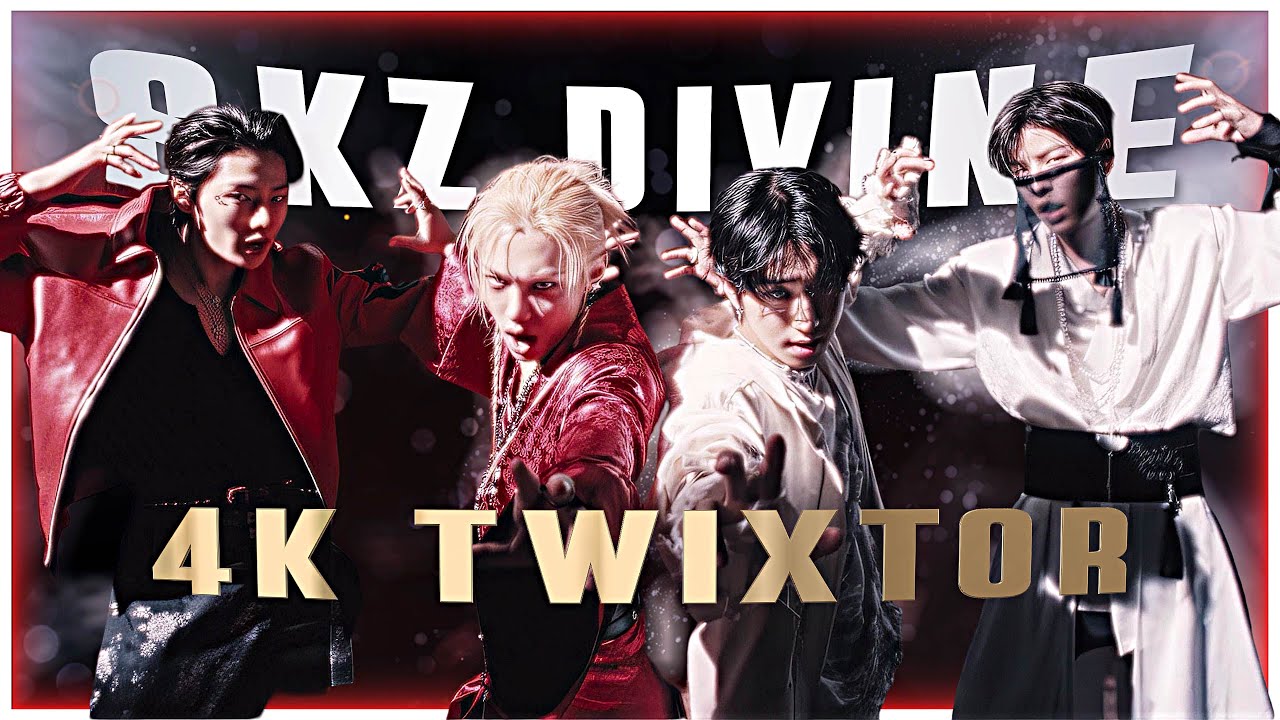 Stray Kids 'Divine' MV 4k Twixtor clips for editing