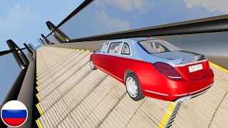 МАШИНЫ ПРОТИВ СЛОМАННОГО ЭСКАЛАТОРА BeamNG Drive