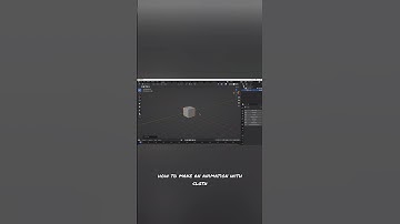 Cloth Simulation in Blender! Tutorial! | #satisfying #3danimation #cloth #simulation #physics
