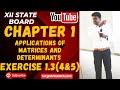 12th State Mathematics|Chapter 1- Applications of Matrices&amp;Determinant|Exercise 1.3(4&amp;5)| In Tamil