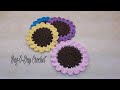 How To Crochet Coasters Easy | Crochet Wildflower Coasters | Bagoday Crochet Tutorial #394