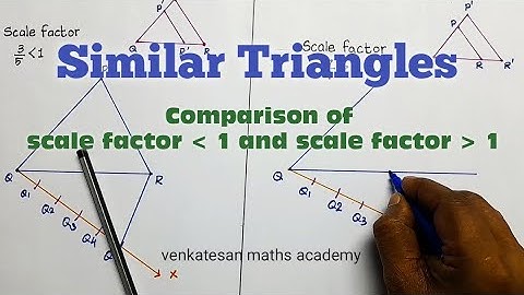 Construction / similar triangles/ scale factor lesser than 1 and greater than 1 #easy #tutorial