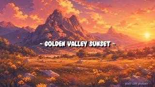🌄 Golden Valley Sunset 🏔️ | Peaceful Lofi Beats for Study, Relax & Sleep