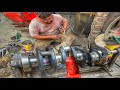 Here we have the crankshaft repaired with this technique || Amazing Technology 1 ||