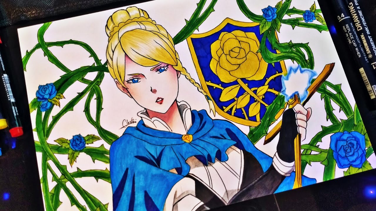 Drawing Charlotte Roselei Black Clover ブラッククローバー Youtube Drawing Charlotte Roselei Black Clover ブラッククローバー Youtube