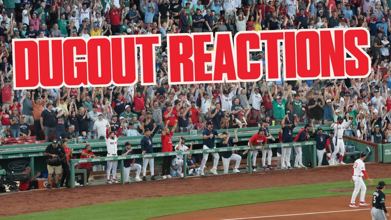 DUGOUT REACTIONS: Red Sox Dugout During 14-2 Win at Fenway Park