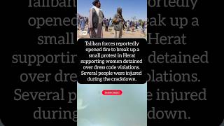 Taliban Fire on Hijab Protest in Herat!! #shorts