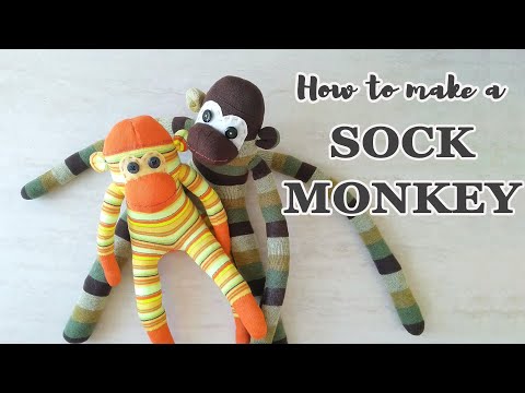 How to make a Sock Monkey // Pattern and Step by step Tutorial