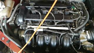 Форд Фокус 2 замена шланга под впускным коллектором (пробный пуск)