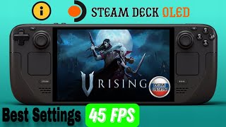 V Rising on Steam Deck OLED/45 FPS + RUS