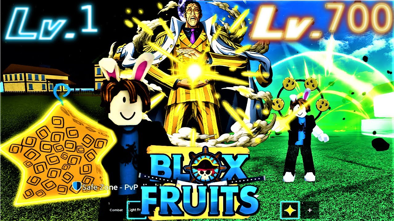 blox fruits] Lvl 1800+7m+light fruit lvl 1. equipped+Random fruits