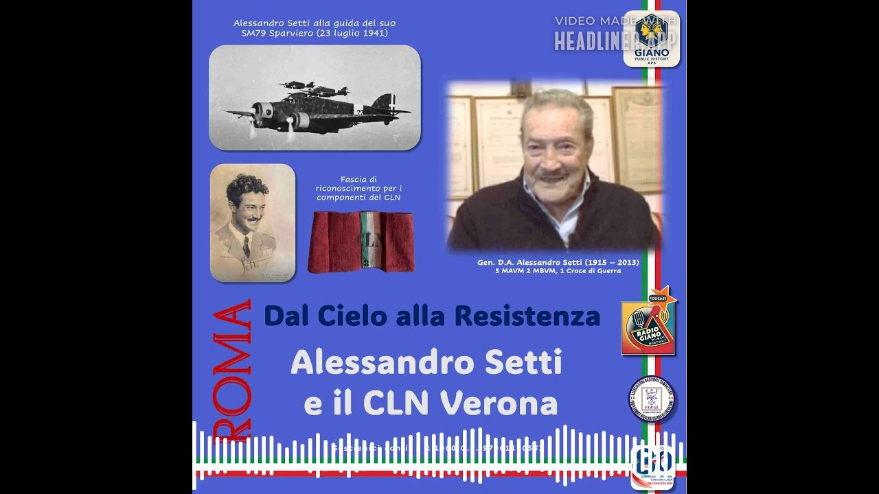 Dal Cielo alla Resistenza : Alessandro SETTI e il CLN Verona #history #podcast