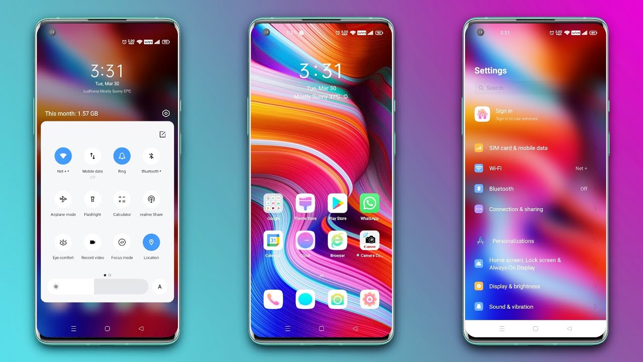 Realme GT Theme For All Oppo & Realme Phones - YouTube
