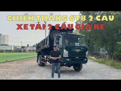 Video Xe tải ben Chiến Thắng 6T8 2 cầu láp: Siêu phẩm xe tải... - youtube